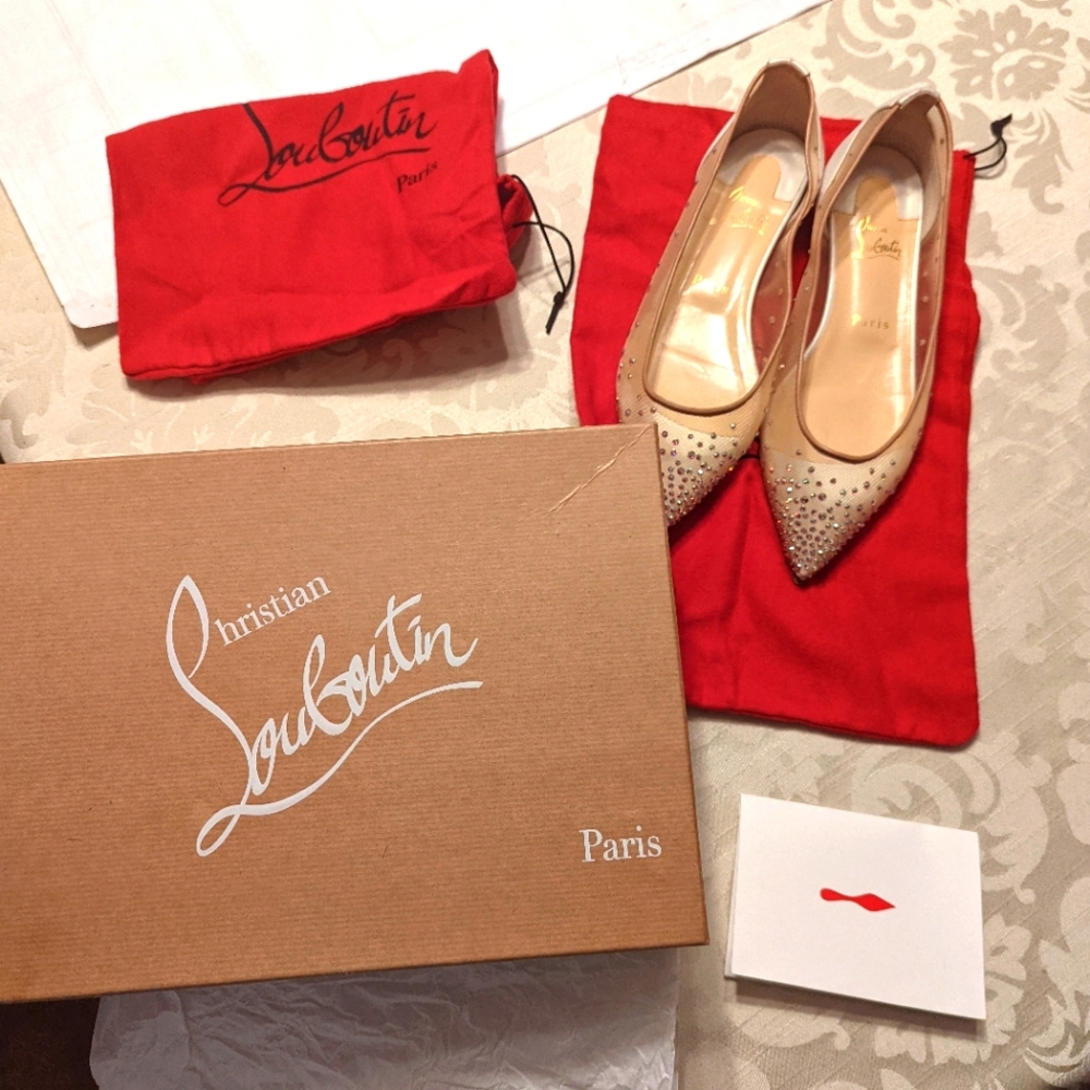 Christian Louboutin Follies Strass flats